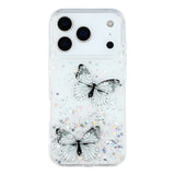 EIDERWOOD iPhone 17 Pro Max Fleksibelt Plast Deksel med Sommerfugler - Gjennomsiktig