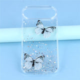 EIDERWOOD iPhone Air Fleksibelt Plast Deksel med Sommerfugler - Gjennomsiktig