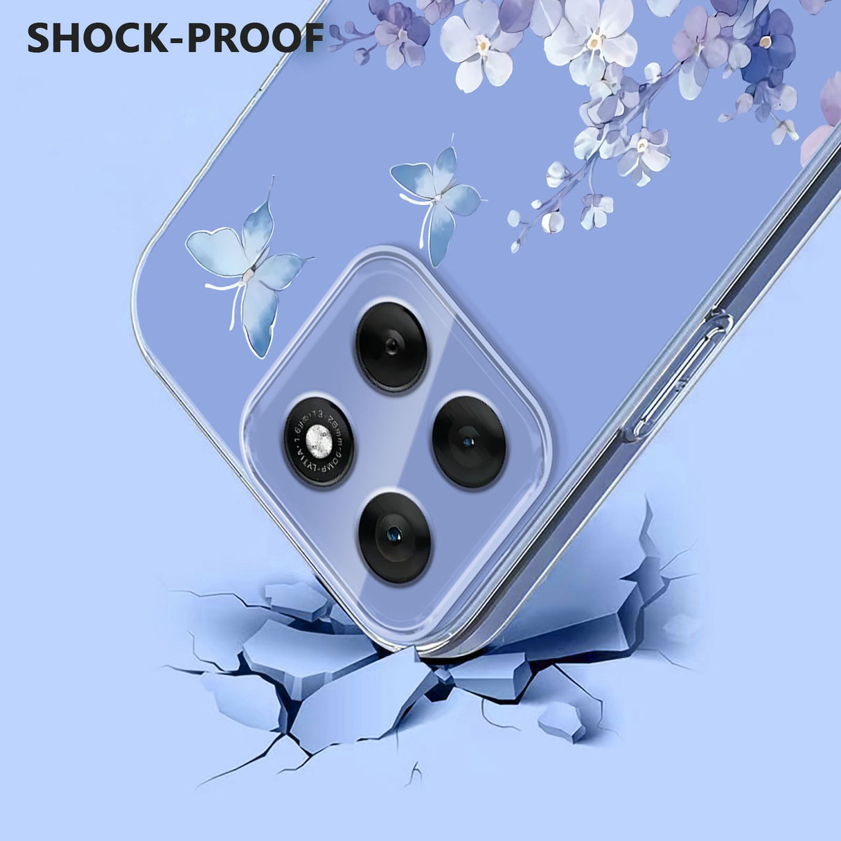 EIDERWOOD Motorola Moto G86 Fleksibelt Plast Deksel m. Print - Fiolett