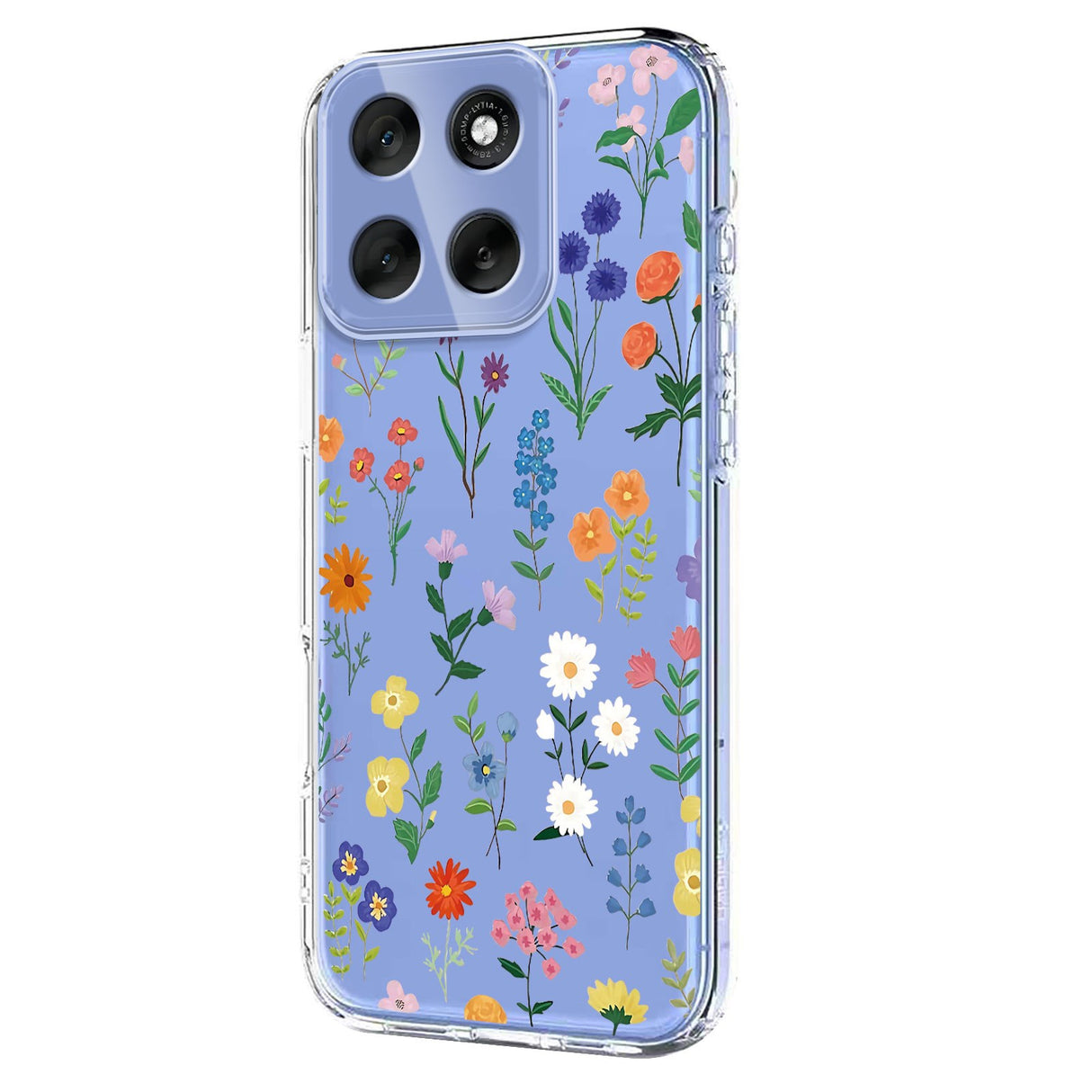 EIDERWOOD Motorola Moto G86 Fleksibelt Plast Deksel m. Print - Ville Blomster