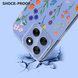 EIDERWOOD Motorola Moto G86 Fleksibelt Plast Deksel m. Print - Ville Blomster