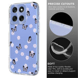 EIDERWOOD Motorola Moto G56 Fleksibelt Plast Deksel med Blomstermotiv - Gjennomsiktig / Sommerfugler