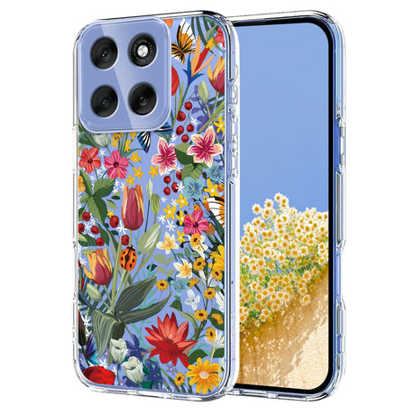 EIDERWOOD Motorola Moto G56 Fleksibelt Plast Deksel med Blomstermotiv - Gjennomsiktig / Liljer