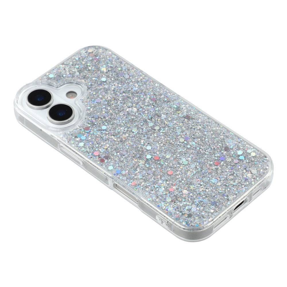 EIDERWOOD iPhone 17 Glitter Deksel - Sølv