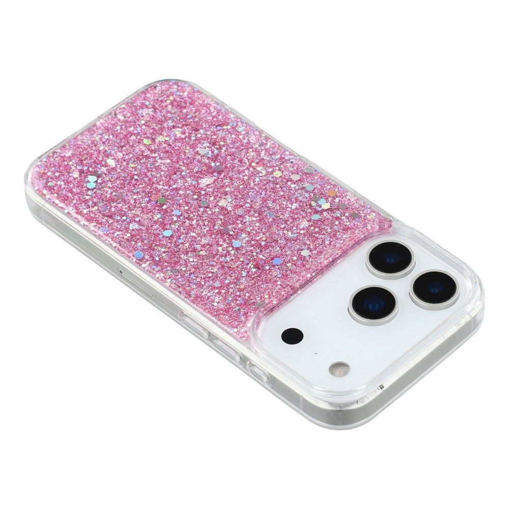 EIDERWOOD iPhone 17 Pro Glitter Deksel - Rosa