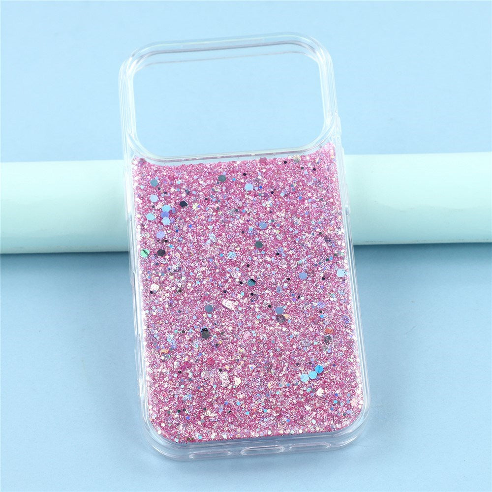 EIDERWOOD iPhone 17 Pro Max Glitter Deksel - Rosa