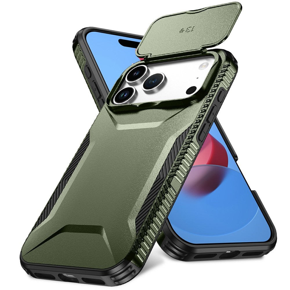 iPhone 18 Pro Max / 17 Pro Max EIDERWOOD Hybrid Plast Deksel m. Cam Slider - Grønn