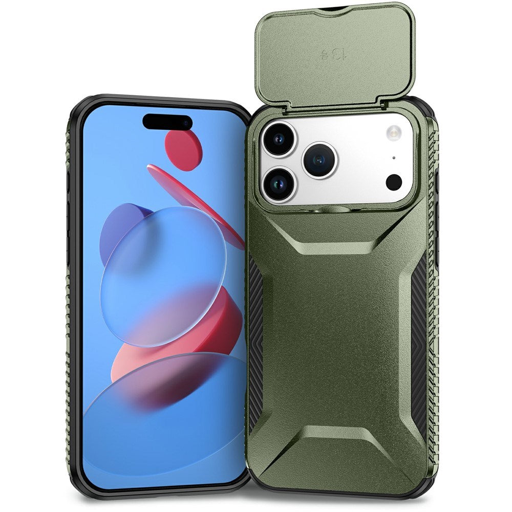 iPhone 18 Pro Max / 17 Pro Max EIDERWOOD Hybrid Plast Deksel m. Cam Slider - Grønn