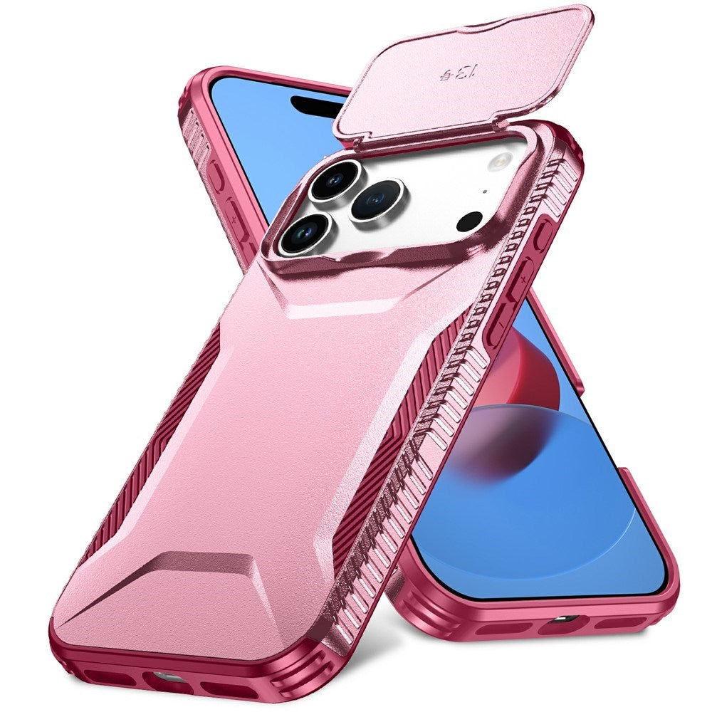 iPhone 18 Pro Max / 17 Pro Max EIDERWOOD Hybrid Plast Deksel m. Cam Slider - Rosa