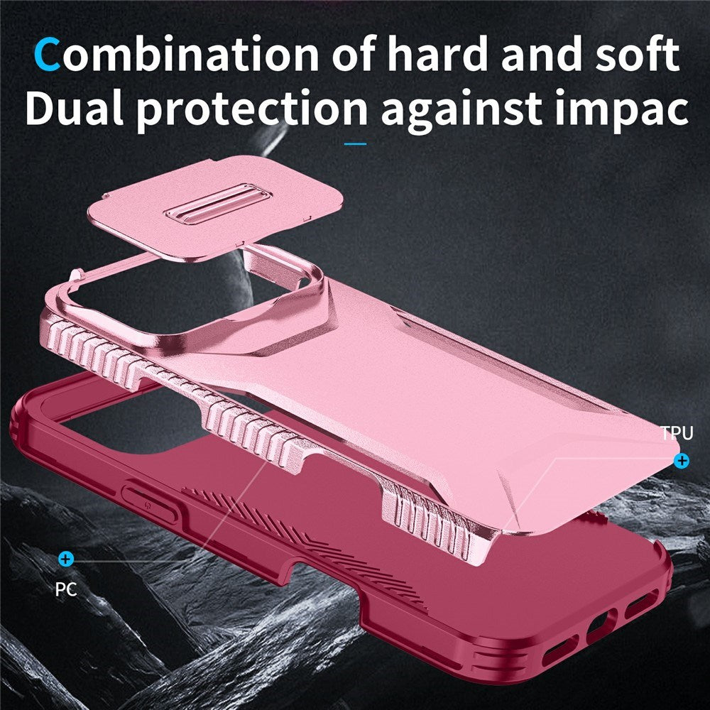 iPhone 18 Pro Max / 17 Pro Max EIDERWOOD Hybrid Plast Deksel m. Cam Slider - Rosa