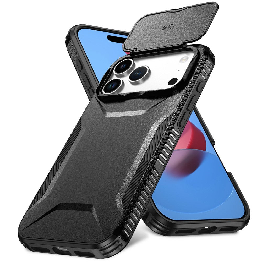 iPhone 18 Pro Max / 17 Pro Max EIDERWOOD Hybrid Plast Deksel m. Cam Slider - Svart