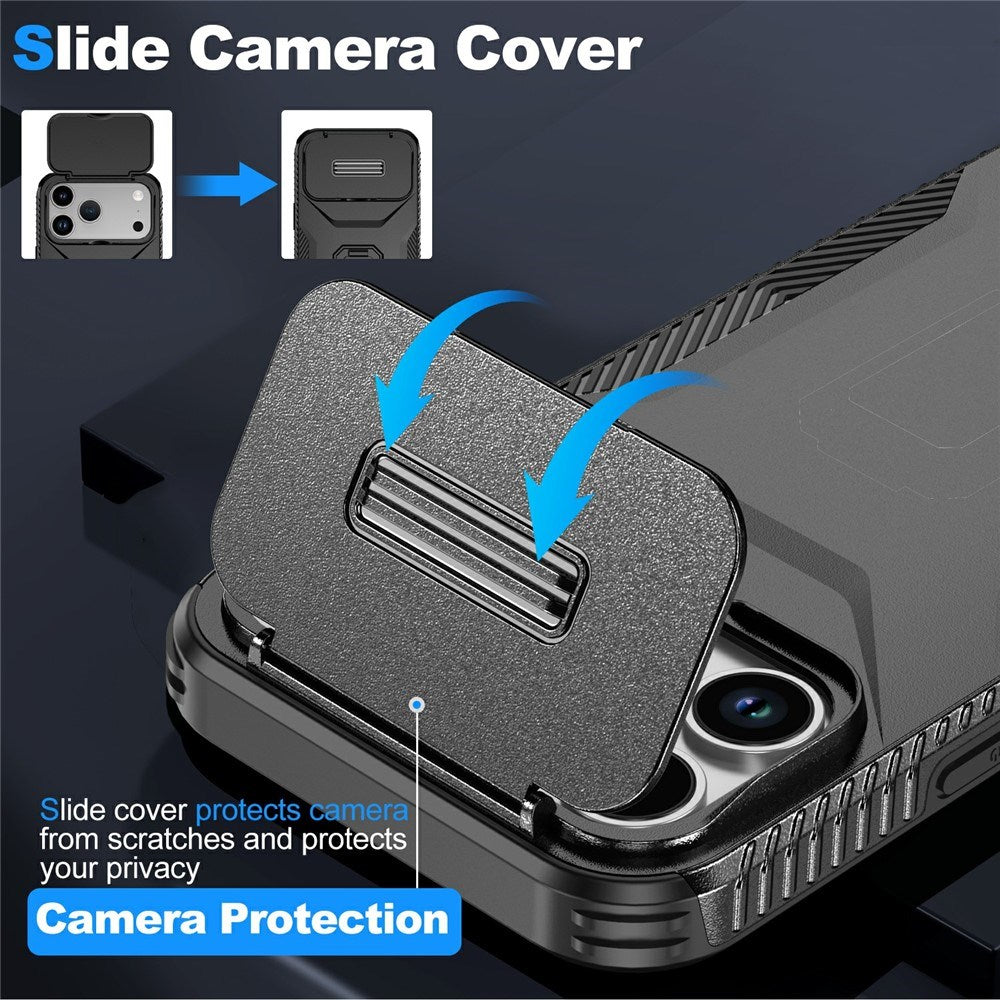 iPhone 18 Pro Max / 17 Pro Max EIDERWOOD Hybrid Plast Deksel m. Cam Slider - Svart