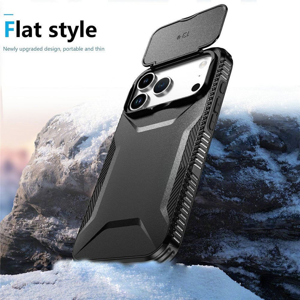 iPhone 18 Pro Max / 17 Pro Max EIDERWOOD Hybrid Plast Deksel m. Cam Slider - Svart