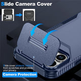 iPhone 18 Pro Max / 17 Pro Max EIDERWOOD Hybrid Plast Deksel m. Cam Slider - Blå