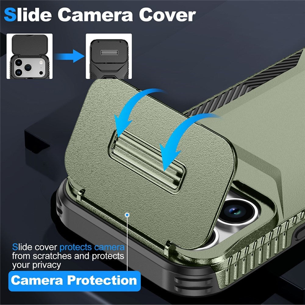 iPhone 18 Pro / 17 Pro EIDERWOOD Hybrid Plast Deksel m. Cam Slider - Grønn