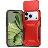 iPhone 18 Pro / 17 Pro EIDERWOOD Hybrid Plast Deksel m. Cam Slider - Rød