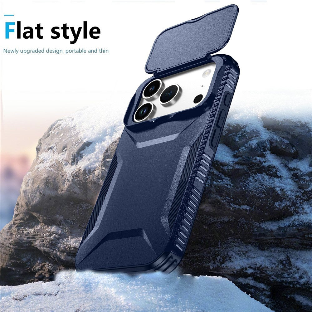 iPhone 18 Pro / 17 Pro EIDERWOOD Hybrid Plast Deksel m. Cam Slider - Blå
