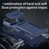 iPhone 18 Pro / 17 Pro EIDERWOOD Hybrid Plast Deksel m. Cam Slider - Blå