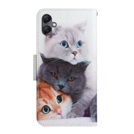 EIDERWOOD Samsung Galaxy A07 Kunstskinn Flip Deksel m. Lommebok & Stropp - Katter
