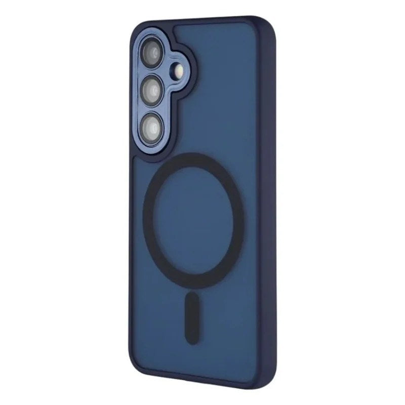 Samsung Galaxy S25 FE Hybrid Plast Deksel - MagSafe Kompatibel - Blå