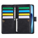 iPhone 18 Pro Max / 17 Pro Max EIDERWOOD Kunstskinn Flip Deksel m. Lommebok - Svart