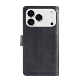 iPhone 18 Pro Max / 17 Pro Max EIDERWOOD Kunstskinn Flip Deksel m. Lommebok - Svart
