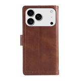 iPhone 18 Pro Max / 17 Pro Max EIDERWOOD Kunstskinn Flip Deksel m. Lommebok - Mørkbrun