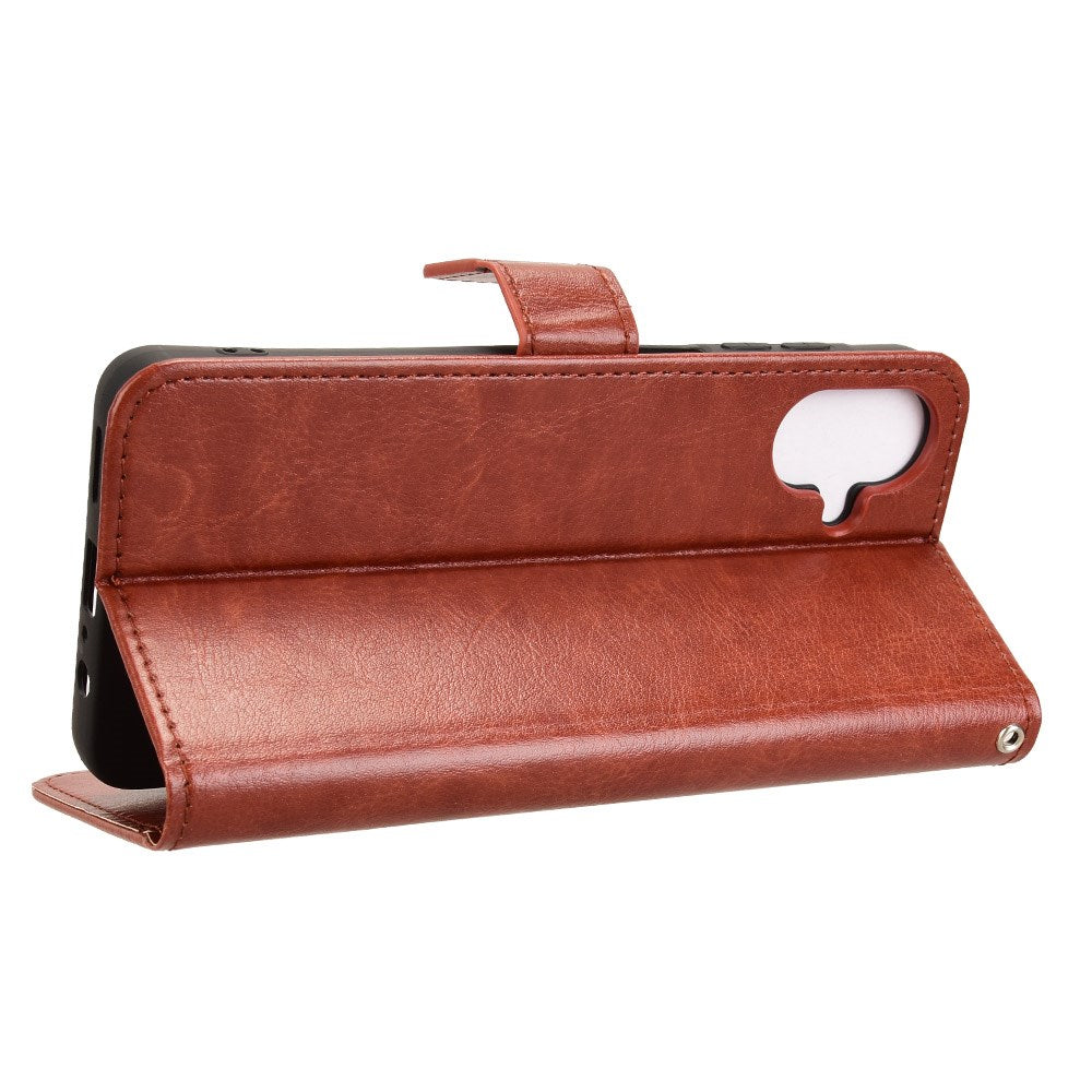 EIDERWOOD Samsung Galaxy A07 Kunstskinn Flip Deksel m. Strop - Brun