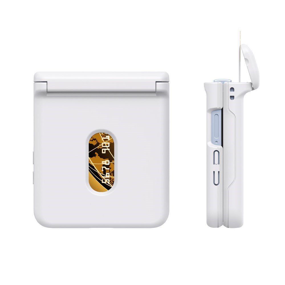 EIDERWOOD Samsung Galaxy Z Flip7 FE / Flip6 Hard Plast Deksel m. Kortholder - Hvit