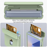 EIDERWOOD Samsung Galaxy Z Flip7 FE / Flip6 Hard Plast Deksel m. Kortholder - Grønn