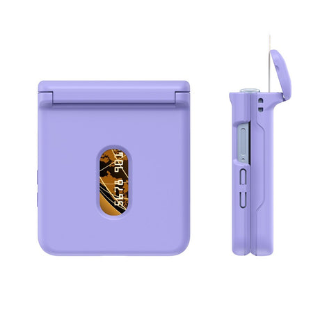 EIDERWOOD Samsung Galaxy Z Flip7 FE / Flip6 Hard Plast Deksel m. Kortholder - Lilla