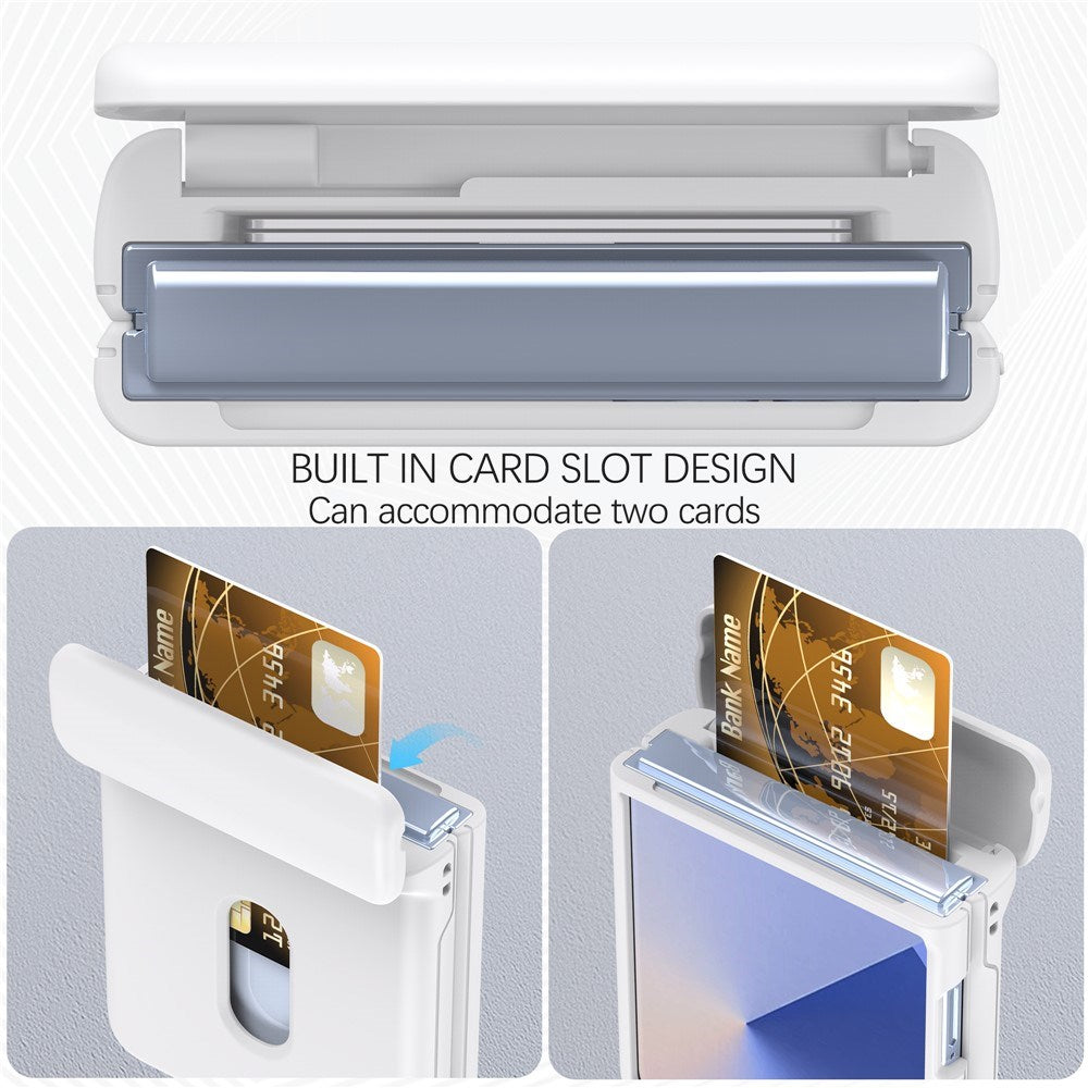 EIDERWOOD Samsung Galaxy Z Flip7 Hard Plast Deksel m. Kortholder - Hvit