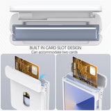 EIDERWOOD Samsung Galaxy Z Flip7 Hard Plast Deksel m. Kortholder - Hvit