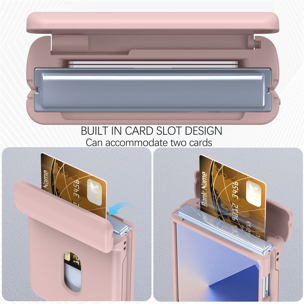 EIDERWOOD Samsung Galaxy Z Flip7 Hard Plast Deksel m. Kortholder - Rosa