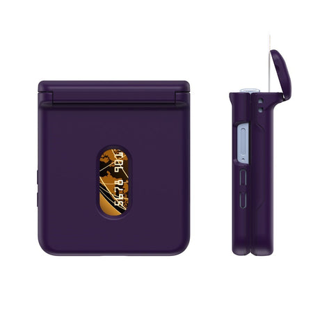 EIDERWOOD Samsung Galaxy Z Flip7 Hard Plast Deksel m. Kortholder - Mørklilla