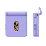 EIDERWOOD Samsung Galaxy Z Flip7 Hard Plast Deksel m. Kortholder - Lilla