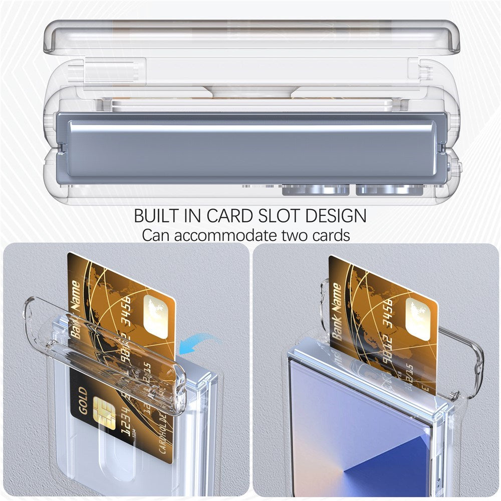EIDERWOOD Samsung Galaxy Z Flip7 Hard Plast Deksel m. Kortholder - Gjennomsiktig