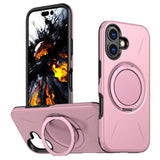EIDERWOOD iPhone 17 Deksel med Roterende Kickstand – MagSafe Kompatibel – Rosa