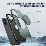 EIDERWOOD iPhone 17 Deksel med Roterende Kickstand – MagSafe Kompatibel – Grønn