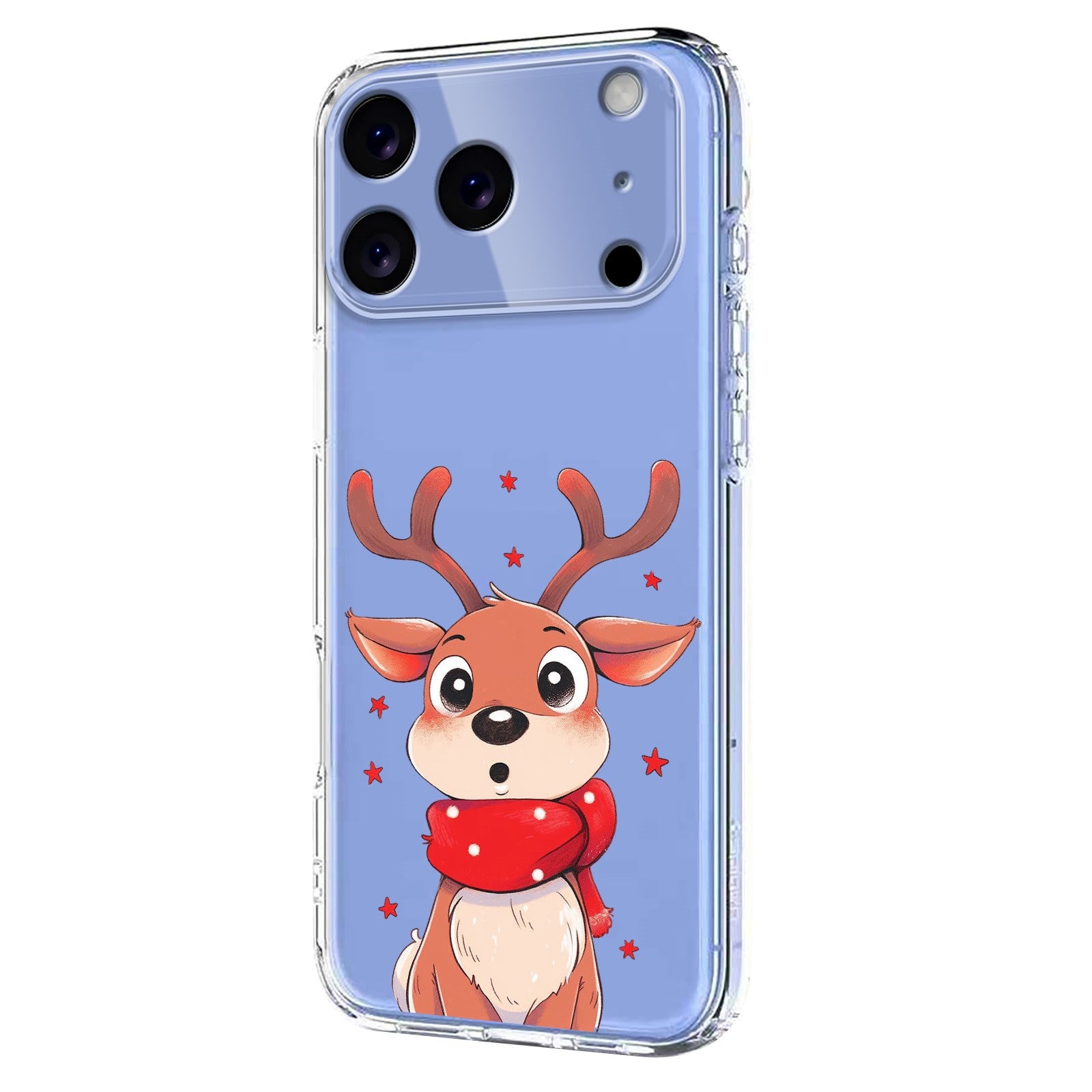 EIDERWOOD iPhone 17 Pro Max Fleksibelt Plast Juledeksel med Motiv - Gjennomsiktig / Reinsdyr