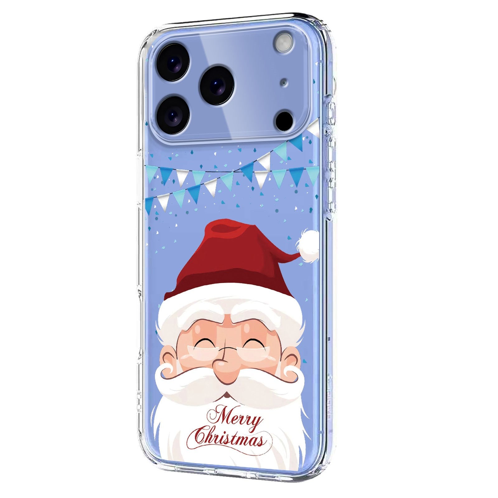 EIDERWOOD iPhone 17 Pro Max Fleksibelt Plast Juledeksel med Motiv - Gjennomsiktig / Julenissen
