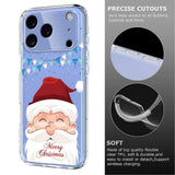 EIDERWOOD iPhone 17 Pro Max Fleksibelt Plast Juledeksel med Motiv - Gjennomsiktig / Julenissen