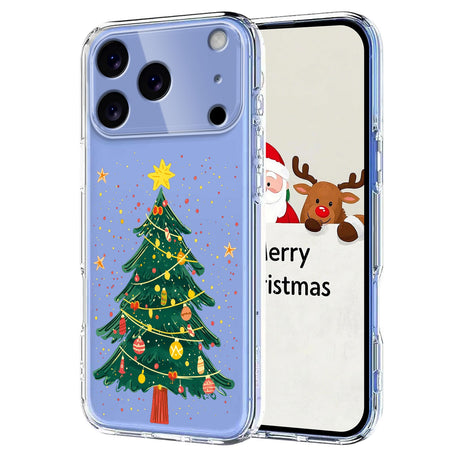 EIDERWOOD iPhone 17 Pro Max Fleksibelt Plast Juledeksel med Motiv - Gjennomsiktig / Juletre