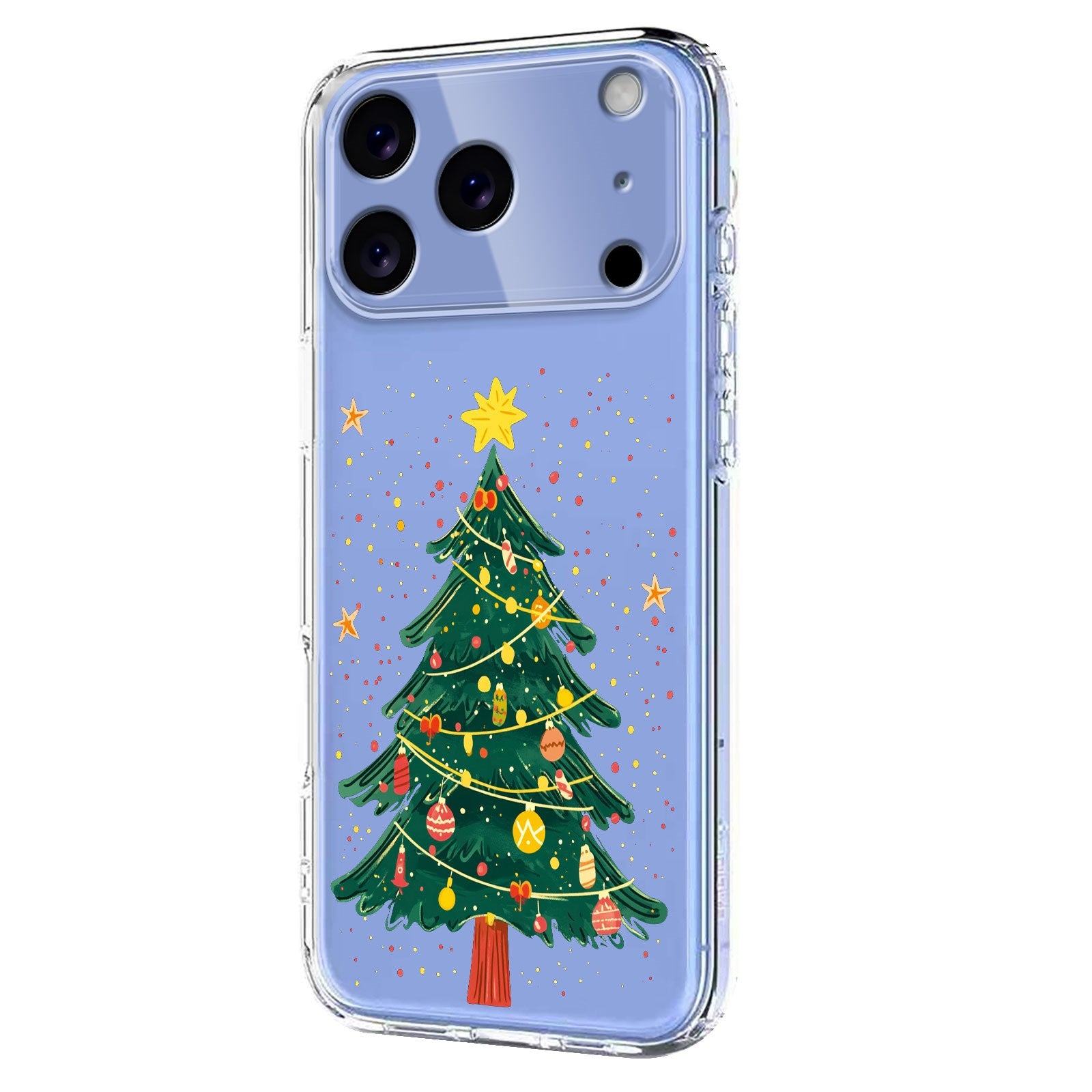 EIDERWOOD iPhone 17 Pro Max Fleksibelt Plast Juledeksel med Motiv - Gjennomsiktig / Juletre