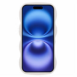 EIDERWOOD iPhone 17 Fleksibelt Plast Wavy Deksel - Hvit