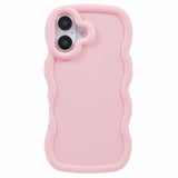EIDERWOOD iPhone 17 Fleksibelt Plast Wavy Deksel - Rosa