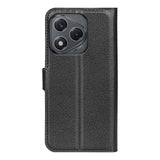 EIDERWOOD Honor 400 Smart Kunstskinn Flip Deksel m. Kortholder & Ståfunksjon - Svart