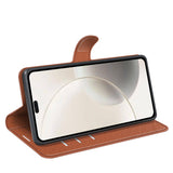 EIDERWOOD Honor 400 Smart Kunstskinn Flip Deksel m. Kortholder & Ståfunksjon - Brun