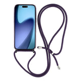 EIDERWOOD iPhone Air Fleksibelt Plast Deksel med Justerbar Stropp - MagSafe Kompatibel - Gjennomsiktig / Lilla