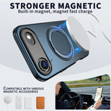 EIDERWOOD iPhone Air Deksel med Roterende Kickstand – MagSafe Kompatibel – Blå